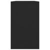 vidaXL fekete forgácslap tálalószekrény 120 x 41 x 75 cm
