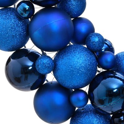 vidaXL kék polisztirol karácsonyi koszorú 45 cm