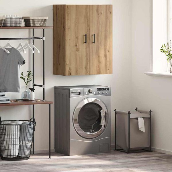 vidaXL Fali Szekr&eacute;ny Artisan t&ouml;lgy 69,5 x 34 x 90 cm Faanyag