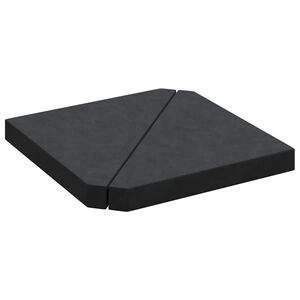 vidaXL Esernyős&uacute;lyt&aacute;ny&eacute;rok 2 db fekete gr&aacute;nit h&aacute;romsz&ouml;g 14 kg