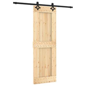 vidaXL Cs&uacute;sz&oacute; ajt&oacute; 70 x 210 cm Szil&aacute;rd Fenyőfa (Nem Kezelt)