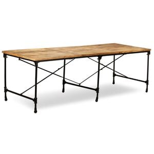 vidaXL t&ouml;m&ouml;r mang&oacute;fa &eacute;tkezőasztal 240 cm