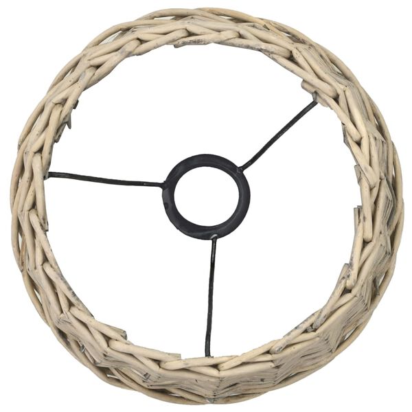 vidaXL term&eacute;szetes sz&iacute;nű fonott vessző l&aacute;mpab&uacute;ra, 30 x 20 cm