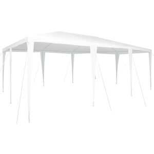 vidaXL Partys&aacute;tor Feh&eacute;r 600 x 400 x 266 cm Poli&eacute;szter &eacute;s Ac&eacute;l