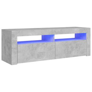 vidaXL betonsz&uuml;rke TV-szekr&eacute;ny LED-vil&aacute;g&iacute;t&aacute;ssal 120 x 35 x 40 cm