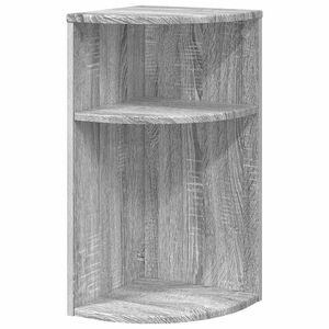 vidaXL V&eacute;gasztal Sz&uuml;rke Sonoma 29,6 x 29,6 x 60 cm Szerelt Fa