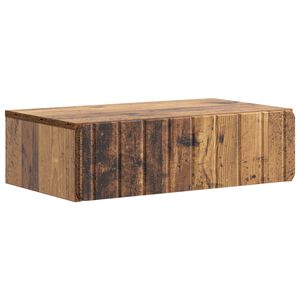vidaXL Fali oldalt&aacute;bla Antik Fa 59 x 34,5 x 17 cm Szerelt Fa