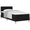 vidaXL Boxrug&oacute;s &aacute;gy p&aacute;rn&aacute;val fejt&aacute;ml&aacute;val Fekete 90 x 190 cm sz&ouml;vet
