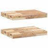 vidaXL 2 db kezeletlen t&ouml;m&ouml;r ak&aacute;cfa f&uuml;ggőpolc 60 x 30 x 4 cm