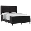 vidaXL Boxrug&oacute;s &aacute;gy matracmal fejt&aacute;ml&aacute;val Fekete 190 x 140 cm B&aacute;rsony