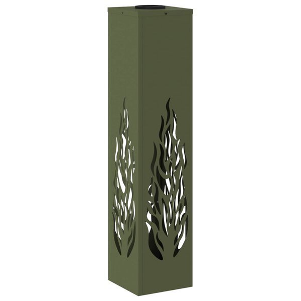 vidaXL Napelemmel műk&ouml;dő LED &ouml;sv&eacute;ny vil&aacute;g&iacute;t&aacute;s 2 pcs Olajz&ouml;ld