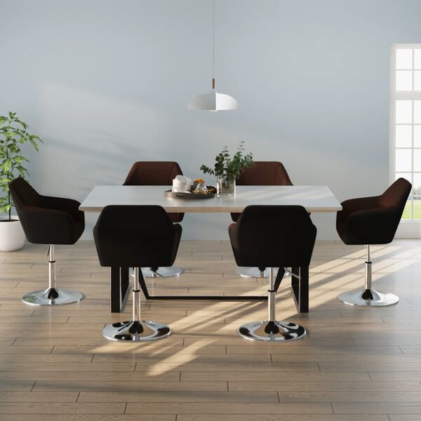 vidaXL 6 db barna műbőr &eacute;tkezősz&eacute;k