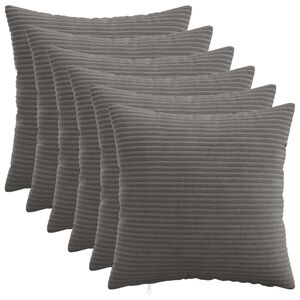 vidaXL P&aacute;rna huzat 6 pcs HEERLEN S&ouml;t&eacute;tsz&uuml;rke 30 x 30 cm cord