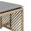 vidaXL 4 db vegyes bézs polyrattan kerti szék párnával 41 x 41 x 36 cm