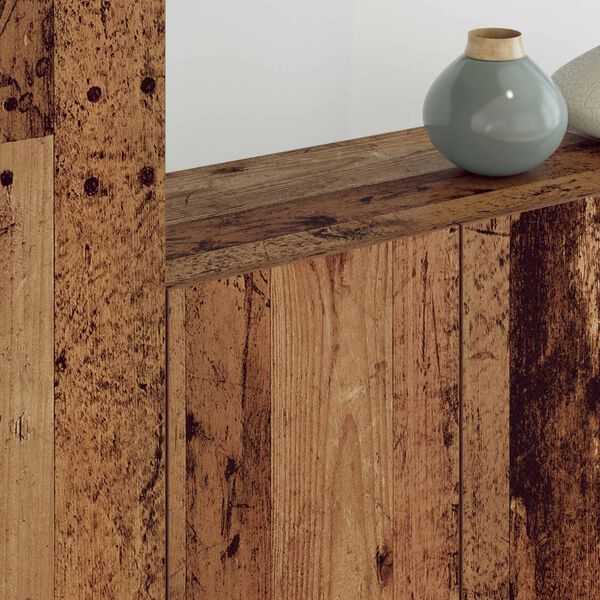 vidaXL TV faliszekr&eacute;ny Falra szerelhető 5 pcs &Ouml;reg fa Faanyag