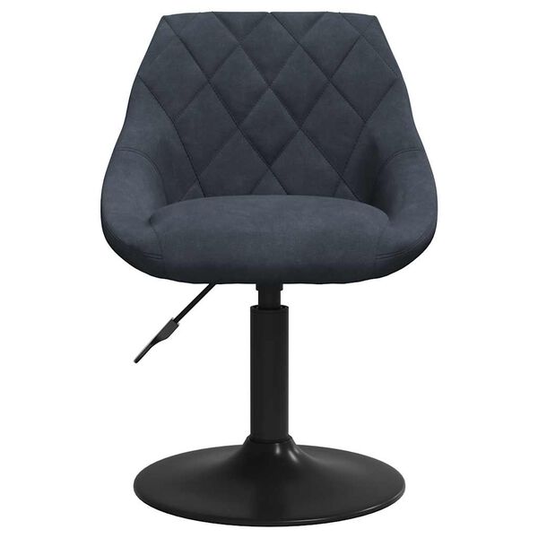 vidaXL sötétszürke bársony étkezőszék