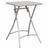 vidaXL Bisztr&oacute;asztal B&eacute;zs 55 x 55 x 72,5 cm Porfestett ac&eacute;l