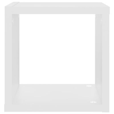 vidaXL 4 db fehér forgácslap fali kockapolc 22 x 15 x 22 cm