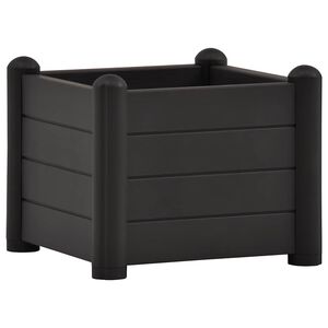 vidaXL antracitsz&uuml;rje kerti PP magas&aacute;gy&aacute;s 43 x 43 x 35 cm