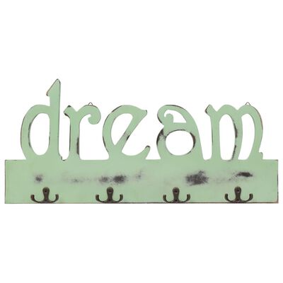 vidaXL "DREAM" feliratú fali fogas 50 x 23 cm