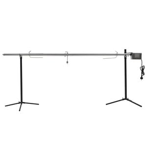 vidaXL automatikus motoros rozsdamentes ac&eacute;l grillny&aacute;rs 207x45x81 cm