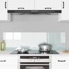 vidaXL Konyhai splashback 2 pcs Fehér 70 x 40 cm edzett üveg