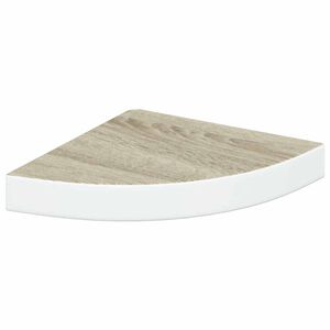 vidaXL t&ouml;lgysz&iacute;nű &eacute;s feh&eacute;r MDF fali sarokpolc 25 x 25 x 3,8 cm