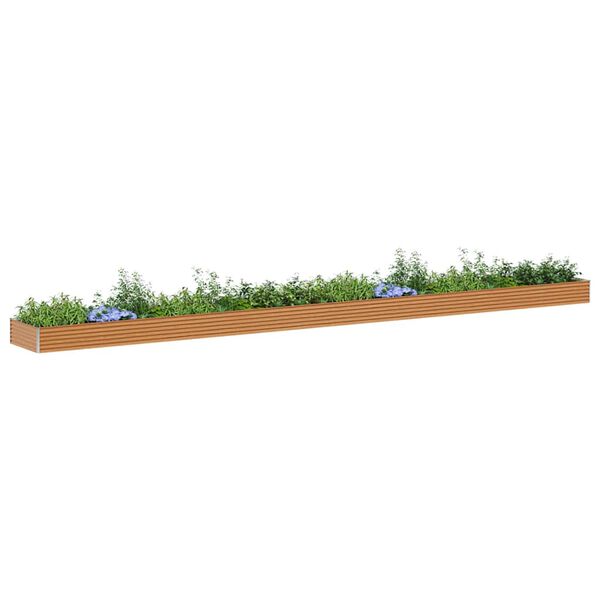 vidaXL Kerti magas&aacute;gy&aacute;s 970 x 100 x 36 cm Horganyzott ac&eacute;l