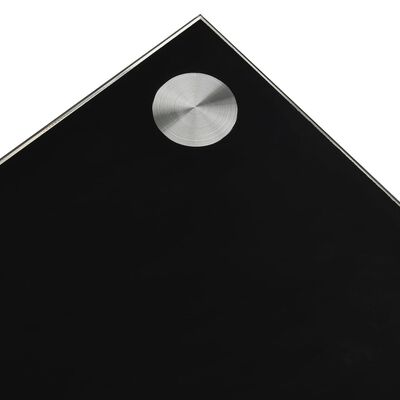 vidaXL fekete edzett üveg dohányzóasztal 110 x 43 x 60 cm