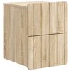 vidaXL Fali &eacute;jjeli szekr&eacute;ny Sonoma T&ouml;lgy 33 x 34,5 x 43 cm Szerelt Fa