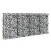 vidaXL horganyzott ac&eacute;l gabion fal fed&eacute;llel 200 x 20 x 85 cm
