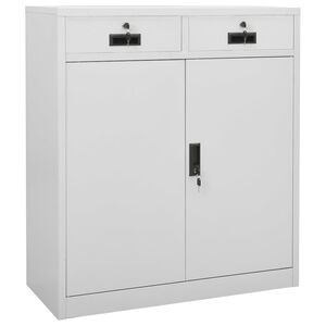 vidaXL vil&aacute;gossz&uuml;rke ac&eacute;l irodai szekr&eacute;ny 90 x 40 x 102 cm