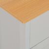 vidaXL szürke komód 112 x 35 x 81 cm