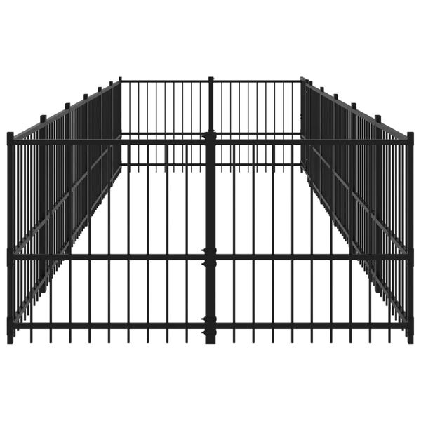 vidaXL ac&eacute;l k&uuml;lt&eacute;ri kutyakennel 11,26 m&sup2;