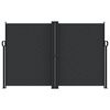vidaXL fekete behúzható oldalsó napellenző 160 x 1200 cm