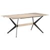 vidaXL t&ouml;m&ouml;r mang&oacute;fa &eacute;tkezőasztal 180 x 90 x 76 cm