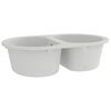 vidaXL Konyhai mosogat&oacute; Feh&eacute;r 78 x 47 x 20.5 cm Gr&aacute;nit
