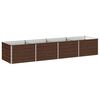 vidaXL Emelt kert &aacute;gy&aacute;s Fekete 320 x 80 x 55 cm hidegen hengerelt ac&eacute;l