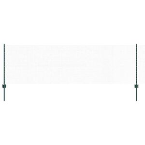 vidaXL Hatsz&ouml;gletű ker&iacute;t&eacute;s oszlopokkal 25 x 0,8 m PVC-bevonatos ac&eacute;l
