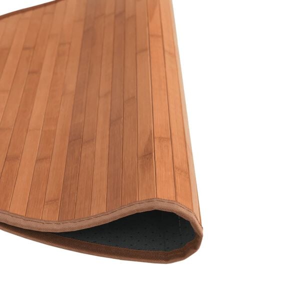 vidaXL kerek barna bambusz szőnyeg 60 cm