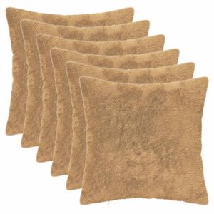 vidaXL P&aacute;rna huzat 6 db HEERLEN T&oacute;psz&iacute;nű 30 x 30 cm Műny&uacute;l Szőr