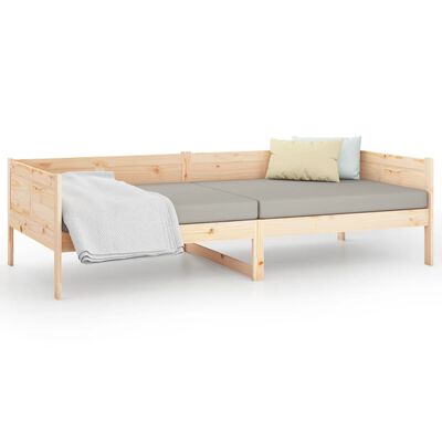 vidaXL tömör fenyőfa kanapéágy 90 x 190 cm
