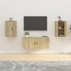 vidaXL 2 db sonoma t&ouml;lgy fali TV-szekr&eacute;ny 40x34,5x60 cm