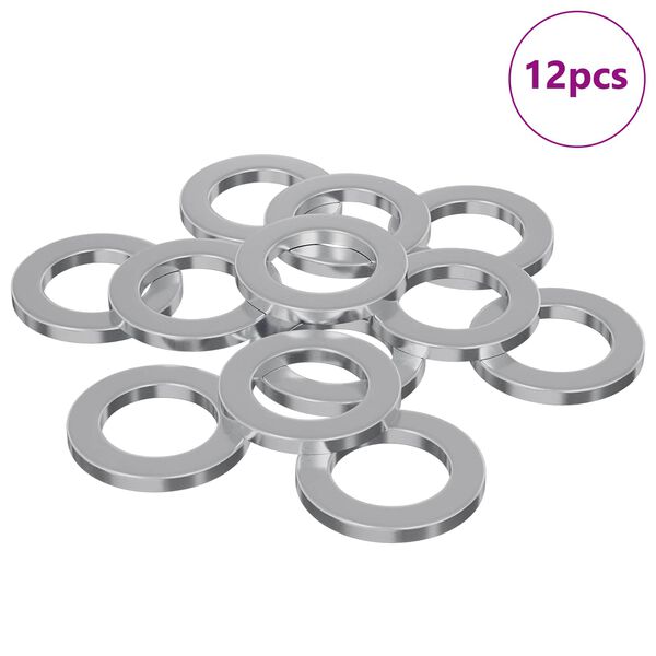 vidaXL Al&aacute;t&eacute;tek 12 pcs Ez&uuml;st 10 x 10 x 1,2 mm Vas