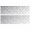 vidaXL L&eacute;pcsőfok N&eacute;gysz&ouml;gletes 2 pcs Ez&uuml;st 70 x 20 cm Alum&iacute;nium