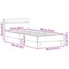 vidaXL &Aacute;gykeret fejt&aacute;ml&aacute;val &Ouml;reg fa 75 x 190 cm Faanyag