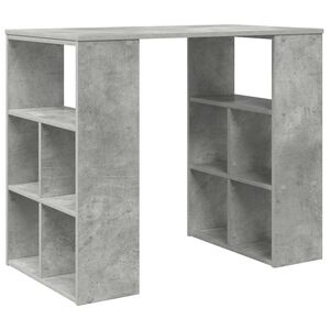 vidaXL Asztal Beton Sz&uuml;rke Szerelt Fa 90 x 50 x 75 cm