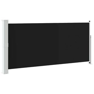 vidaXL fekete beh&uacute;zhat&oacute; oldals&oacute; napellenző 140 x 314 cm