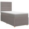 vidaXL Boxspring &aacute;gy matraccal fejt&aacute;ml&aacute;val T&oacute;psz&iacute;nű 90 x 200 cm Sz&ouml;vet
