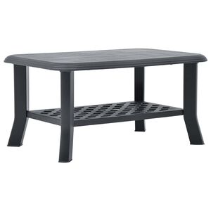 vidaXL antracitsz&uuml;rke műanyag doh&aacute;nyz&oacute;asztal 90 x 60 x 46 cm